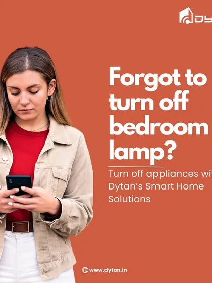 Forgot to turn off the bedroom lamp? No problem. With my smart home solutions, you can turn off any connected appliance with a quick tap on your phone.
