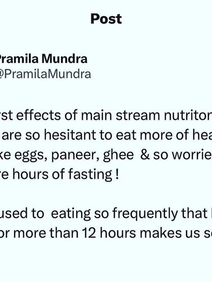 Mainstream nutrition advice has made many people afraid of healthy foods like eggs, paneer, and ghee. We have become so used to frequent eating that the idea of fasting for more than 12 hours seems scary.