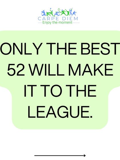 It's survival of the fittest. Only the best 52 players from the trials will make it to the league. This ensures a high level of competition and pushes every player to give their absolute best.