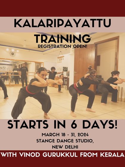6 days to go for our certificate training in Kalaripayattu. Have you booked your seat yet?