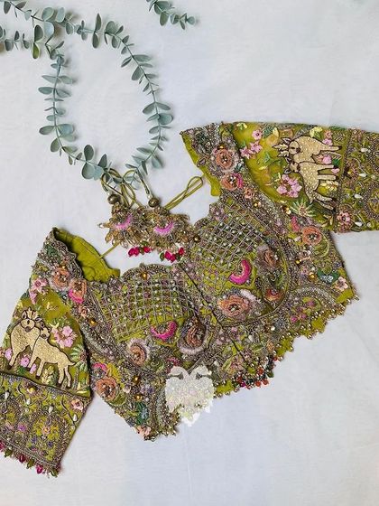 Blouse House by Mahitha Prasad - Custom Blouse Design & Embroidery A Closer Look: The Art of Embroidery photo 36