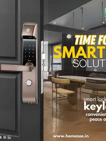Tired of carrying keys? This is a Yale smart lock I installed on a client's main door. It offers keyless entry via fingerprint, PIN code, or your phone, giving you both convenience and enhanced security.