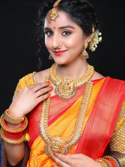 A gallery of our best portfolio shots, showcasing the variety of bridal, reception, and creative looks my students learn to master. Each image is a testament to their skill and hard work.