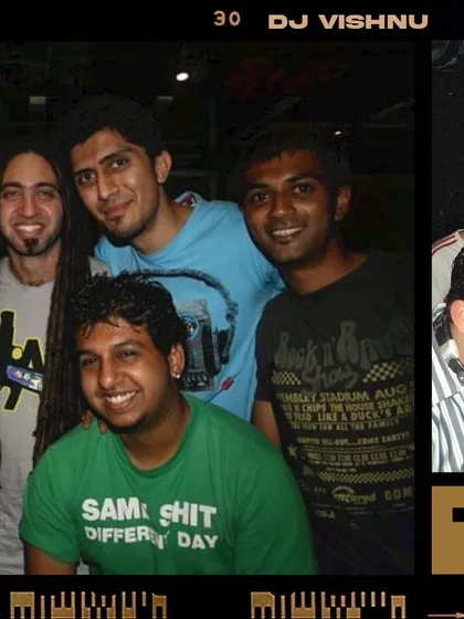 More backstage memories with friends and fellow DJs, capturing the spirit of the Bangalore music scene.