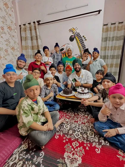 This picture says it all. My students are my family. Here we are celebrating my birthday at the academy, surrounded by smiles, cake, and of course, the sound of tabla. This is the community spirit we build in our classes.