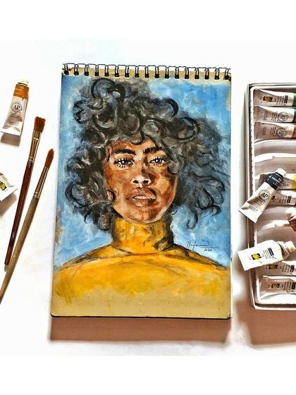 Megha Vinod - Custom Portraits & Illustrations Expressive & Abstract Paintings photo 5