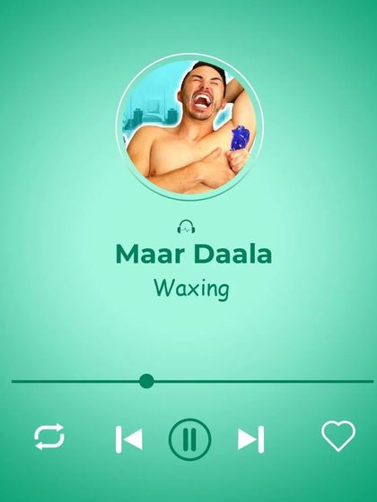 While some guys feel like this during their first wax, I make sure the process is as quick and painless as possible. The smooth result is worth it.