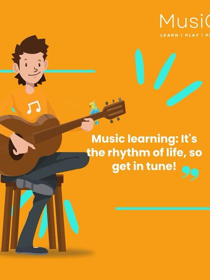 This graphic explains the benefits of joining MusiGo, from learning from expert instructors to meeting new people and expressing yourself creatively.