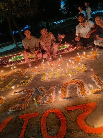 Lighting the candles for our "Future Champs 2024" message. We have big goals for the coming year.