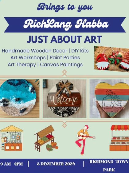 We love participating in local events like the Rich-Lang Habba! It's a wonderful opportunity to share our handmade wooden decor, DIY kits, and art with the community.