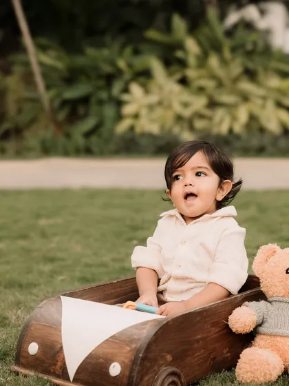 The look of wonder and curiosity as this little boy explores the outdoors during his photoshoot.