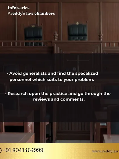 A duplicate of the previous tip, emphasizing the importance of choosing a specialized lawyer and doing your homework before engaging them.
