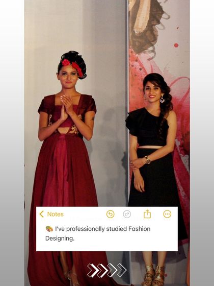 This photo takes me back to my early days of studying fashion design. This journey has truly come full circle, and I'm excited for what's next.