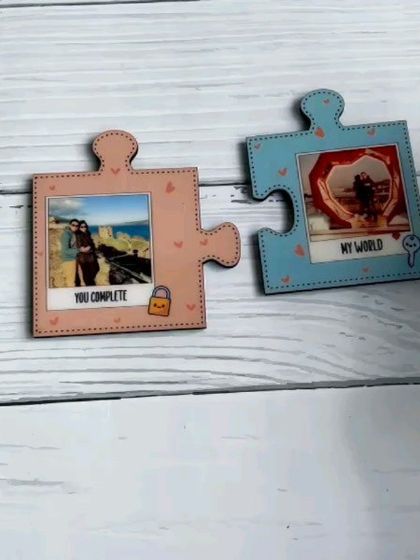 The puzzle magnets are made from sublimation MDF, ensuring the photo is printed with vibrant colors and a durable finish.