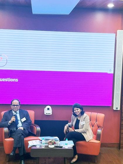A candid shot from our expert session on the regulatory framework for listed companies. The Q&A portion allowed for a deep dive into the complexities of new compliance requirements.