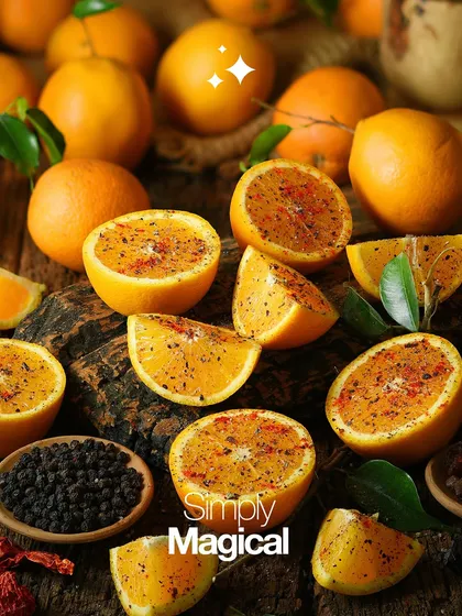 We believe in using only real, high quality ingredients. Here you can see fresh oranges being prepared with rock salt, the simple and authentic base for our Orange & Rock Salt chocolate. It’s this commitment to real ingredients that makes our flavours pop.