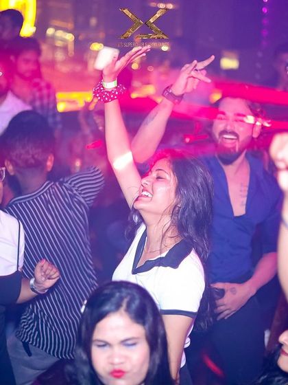 Faces of pure enjoyment in the crowd at XS Superclub.