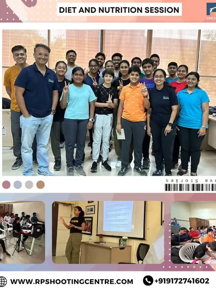 Peak performance is a science. Our diet and nutrition session, led by the Indian Olympic Shooting Team's nutritionist, is a core part of our training. We ensure our athletes are fueled for success, understanding that physical well-being is the bedrock of mental and technical excellence.