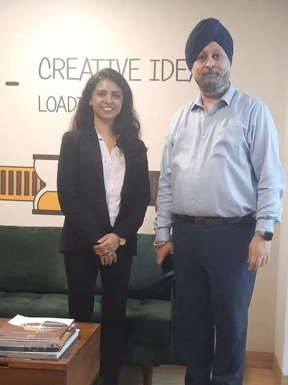 With the CEO of ESC India after a successful workshop during World Nutrition Week. I value building strong relationships with the organizations I work with.
