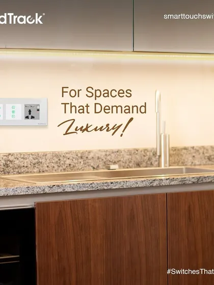 Crafted for spaces that demand the best. Our switches bring refined luxury and smart control to every room, including this modern kitchen.