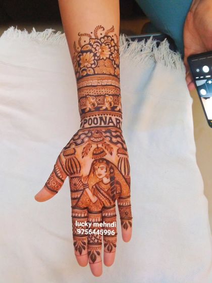 Lucky Mehndi Artist - Bridal Mehndi Traditional Rajasthani & Animal Motifs photo 21