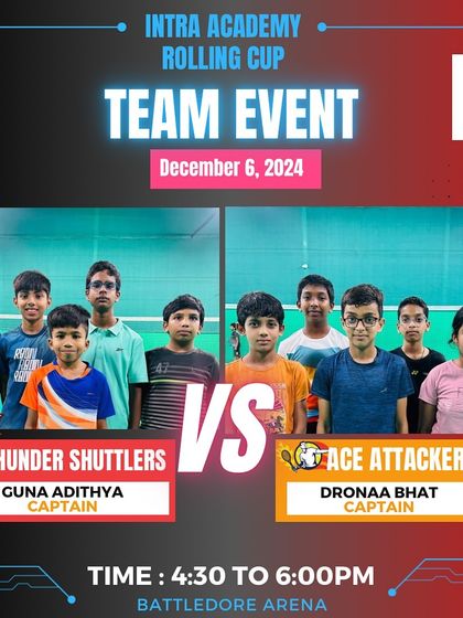 Manoj Kumar - Badminton Coaching for Kids & Youth Intra-Academy Rolling Cup photo 7