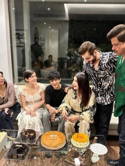 Anil Kapoor and his family celebrating a special occasion. I was so happy to see my Mango Cake and Biscoff Cheesecake being enjoyed by everyone.