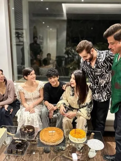 Anil Kapoor and his family celebrating a special occasion. I was so happy to see my Mango Cake and Biscoff Cheesecake being enjoyed by everyone.