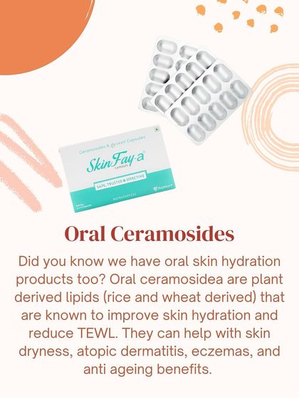 Did you know you can support skin hydration from within? Oral ceramosides are plant-derived lipids that help strengthen your skin's barrier, reduce water loss, and improve dryness.