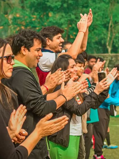 A standing ovation from the crowd on the sidelines. This is what makes the atmosphere at my events so special.