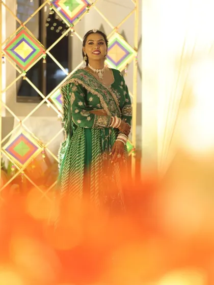 An artistic shot of the client, her beauty shining through.