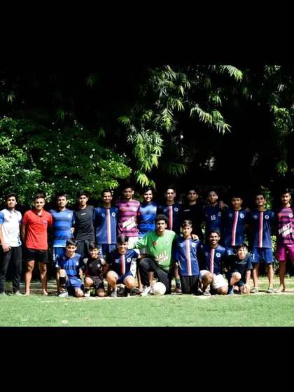 A group photo of the DYFA family. Players of all ages and coaches, united by the love of the game.