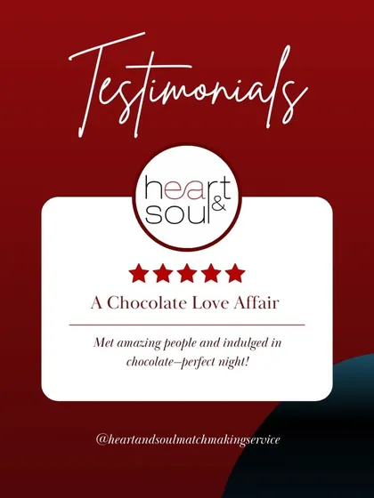 "Met amazing people and indulged in chocolate - perfect night!" This testimonial captures the essence of our themed mixers.