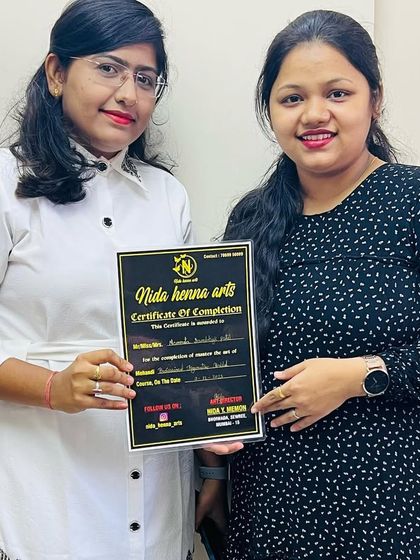 This student's dedication has been truly commendable. I am so happy to see her achieve her certification.