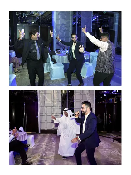 It's not just about the stage. I make sure to interact with guests and get them dancing, even in a formal corporate setting in Dubai.