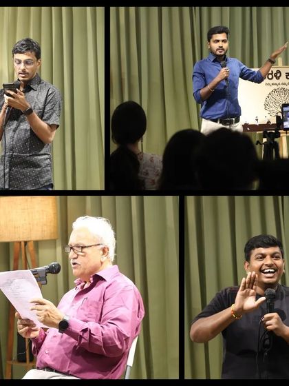 From seasoned poets to young comedians, our stage is open to all generations of Kannada artists.