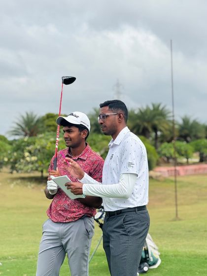 Our coaches are constantly on the range, providing hands-on instruction. From demonstrating a swing path to analyzing a student's setup, these moments of direct mentorship are where real progress is made.