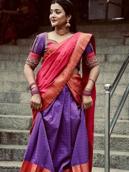 Designer Trends - Custom Bridal & Ethnic Couture Our Signature Half Sarees (Langa Voni) photo 5