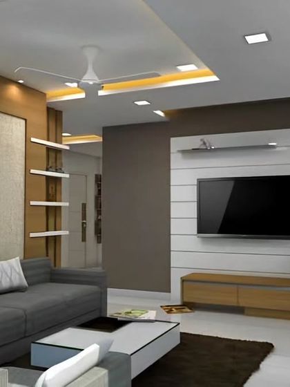 Home Interior - Living Room & Entertainment Unit Design Modern & Minimalist TV Walls photo 3
