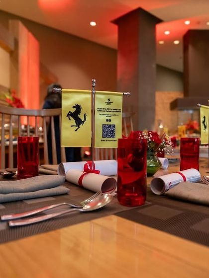 Every detail matters at a luxury event. The table setting from the Ferrari 296 GTB client dinner shows the level of elegance and precision I align my services with.