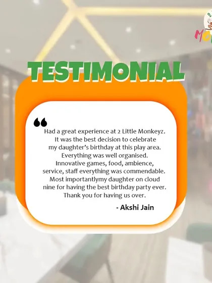 "My daughter was on cloud nine for having the best birthday party ever." This testimonial from a happy parent is why we do what we do. We love making birthdays special and memorable.