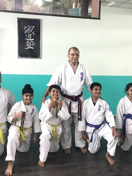 A successful Kyu test sees students of all ages and ranks, from yellow to blue belts, being promoted to the next level. Some are also beginning their nunchaku training.