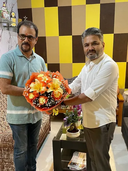 Congratulating senior journalist Gaurish Akki on the launch of his new studio and classrooms for Alma Media School. I wish him great success in his endeavor to train the next generation of journalists.