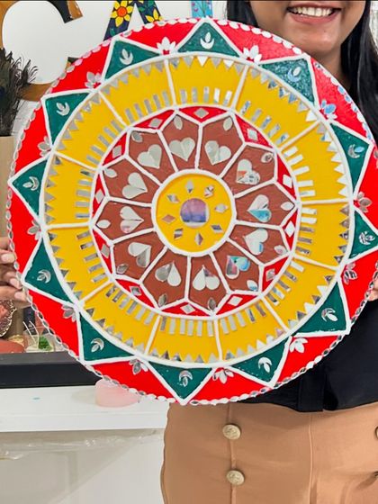 Paint Cafe Studio - Custom Handmade Crafts Traditional Indian Crafts: Lippan & Mirror Art photo 5