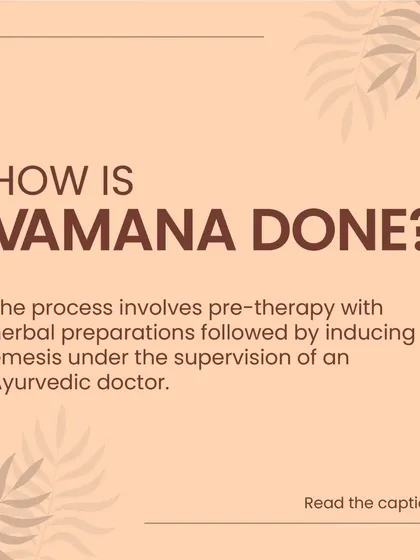 How is Vamana performed? It is a systematic process that begins with a pre-therapy preparation using herbal formulations to ready the body. The main procedure of inducing emesis is then carried out under the strict supervision of our qualified Ayurvedic doctors to ensure safety and effectiveness.