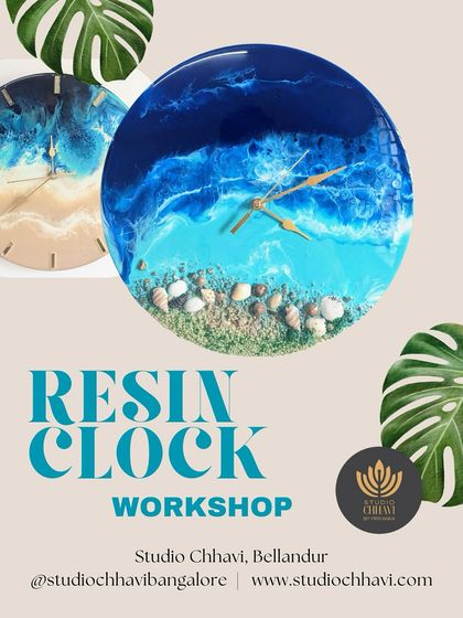 Studio Chhavi - Art Workshops and Classes Resin Art Magic: From Ocean Clocks to Geodes photo 9