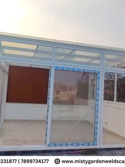 The completed terrace room, featuring the WPC louver wall as a key design element that provides both privacy and style.