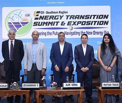 Our Senior Partner, Jeeva Rajagopal, is pictured here with fellow panelists at the CII-SR Energy Transition Summit in Chennai. The discussion focused on facilitating financing and investment in sustainable energy, covering topics like green bonds and risk management.