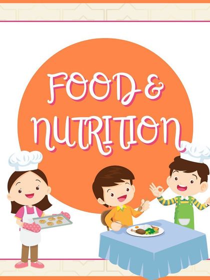 A graphic for the "Food & Nutrition" category, featuring brands that make eating healthy and fun for kids.