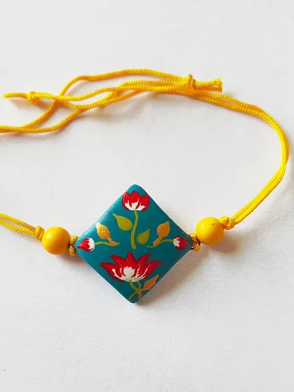 I create special collections for festive occasions, like these handmade terracotta rakhis. These are perfect for event-based bulk orders, offering a unique, eco-friendly alternative for celebrations like Rakshabandhan.